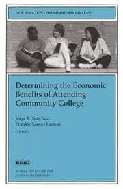 Tapa de Determining the economic benefits of attending community college