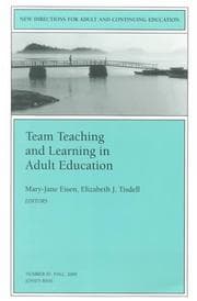Tapa de Team teaching and learning in adult education