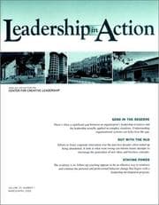 Tapa de Leadership in Action, No. 1, 2002