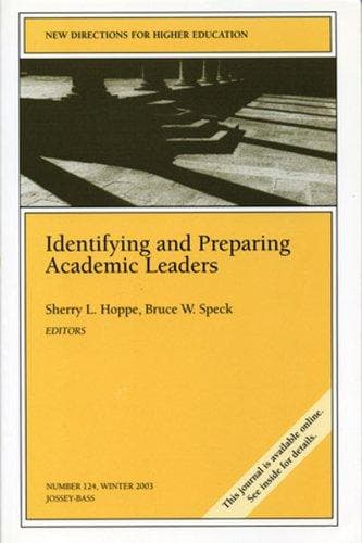Tapa de Identifying and preparing academic leaders