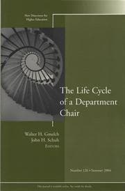 Tapa de Life Cycle of a Department Chair