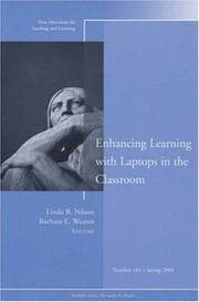 Tapa de Enhancing learning with laptops in the classroom