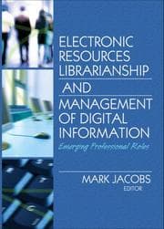 Tapa de Electronic Resources Librarianship and Management of Digital Information