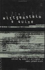 Tapa de Wittgenstein and Quine