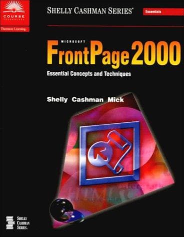 Tapa de Microsoft  FrontPage 2000 Essential Concepts and Techniques - Premium Add-On