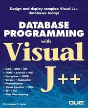 Tapa de Database programming with Visual J++
