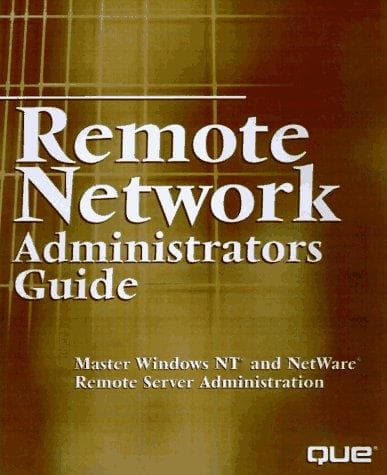 Tapa de Remote Network Administrator's Guide