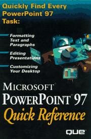 Tapa de Powerpoint 97 Quick Reference