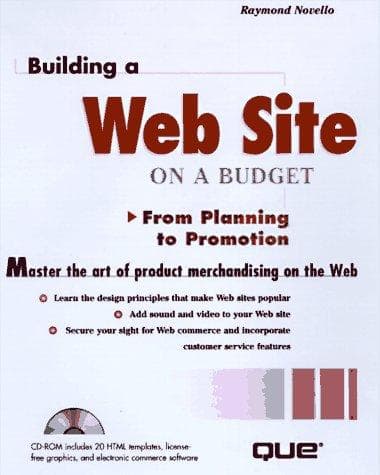 Tapa de Building a Web Site on a Budget