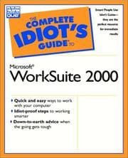 Tapa de Complete Idiot's Guide to Microsoft Works Suite 2000