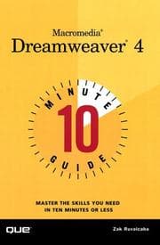 Tapa de 10 Minute Guide to Macromedia Dreamweaver 4