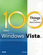 Tapa de 100 things you need to know about Microsoft Windows Vista