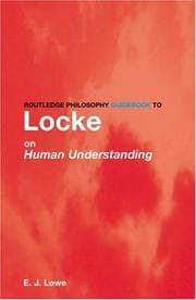 Tapa de Routledge philosophy guidebook to Locke on human understanding