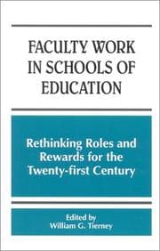 Tapa de Faculty Work in Schools of Education