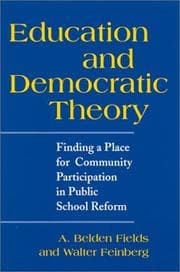 Tapa de Education and Democratic Theory