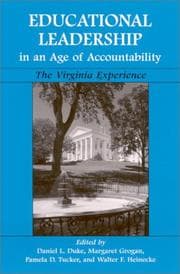 Tapa de Educational leadership in an age of accountability