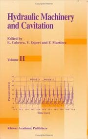 Tapa de Hydraulic Machinery and Cavitation