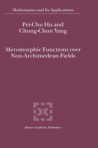Tapa de Meromorphic functions over non-archimedean fields
