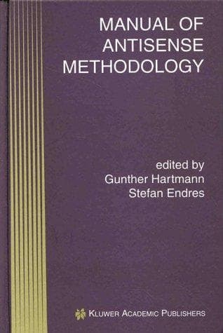 Tapa de Manual of antisense methodology