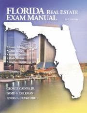 Tapa de Florida Real Estate Exam Manual