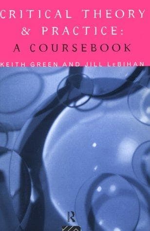 Tapa de Critical Theory and Practice