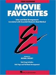 Tapa de Tenor Saxophone Movie Favorites (Essential Elements Band Method)