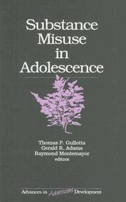 Tapa de Substance Misuse in Adolescence