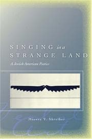 Tapa de Singing in a Strange Land: A Jewish American Poetics (Verbal Art: Studies in Poetics)