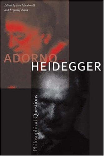 Tapa de Adorno and Heidegger