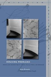 Tapa de Housing Problems: Writing and Architecture in Goethe, Walpole, Freud, and Heidegger (Meridian: Crossing Aesthetics)