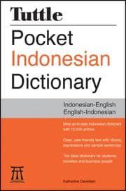 Tapa de Tuttle Pocket Indonesian Dictionary