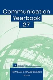 Tapa de Communication Yearbook 27 (Communication Yearbook)