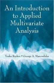 Tapa de Introduction to applied multivariate analysis
