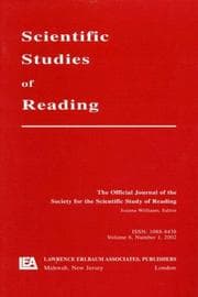 Tapa de Reading Development in Adults Vols. 6 , Nos. 3