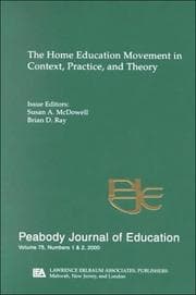 Tapa de Home Eduction Movement in Context, Practice and Theory