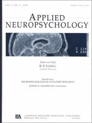 Tapa de Neuropsychological Outcomes Research