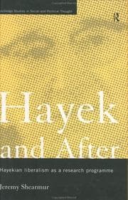 Tapa de Hayek and After