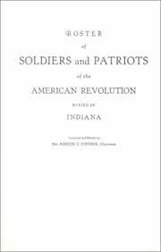 Tapa de Roster of Soldiers and Patriots of the American Revolution Buried in Indiana