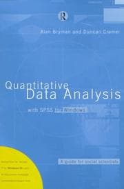 Tapa de Quantitative data analysis with SPSS for Windows