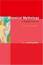 Tapa de Classical Mythology in English Literature