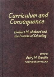 Tapa de Curriculum and Consequence