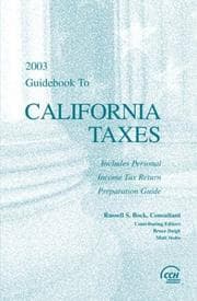 Tapa de Guidebook to California Taxes, 2003
