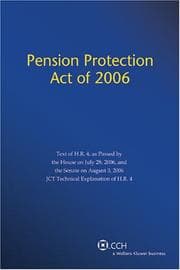 Tapa de Pension & Employee Benefits Code ERISA as of January, 1 2007