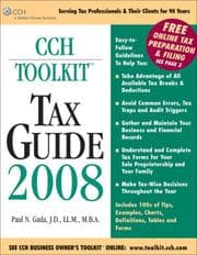 Tapa de Toolkit Tax Guide 2008 (CCH Business Owner's Toolkit series)