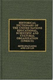 Tapa de Historical Dictionary of the United Nations Educational, Scientific and Cultural