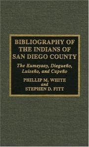 Tapa de Bibliography of the Indians of San Diego County