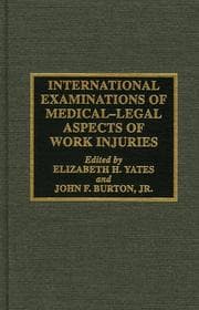 Tapa de International Examinations of Medical-Legal Aspects of Work Injuries
