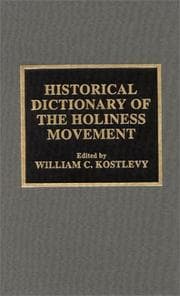 Tapa de Historical Dictionary of the Holiness Movement