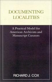 Tapa de Documenting localities