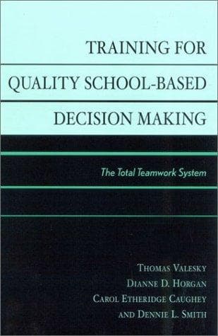 Tapa de Training for Quality School-Based Decision Making